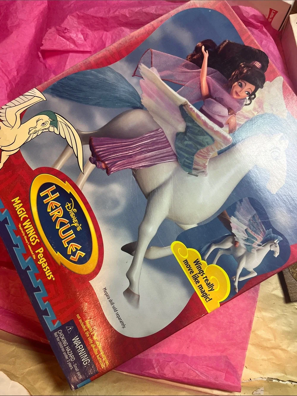 1997 Mattel Disney's Hercules Magic Wings Pegasus (Model 17254) NRFB